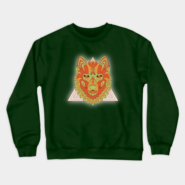 Spirit Wolf Crewneck Sweatshirt by ShineYourLight